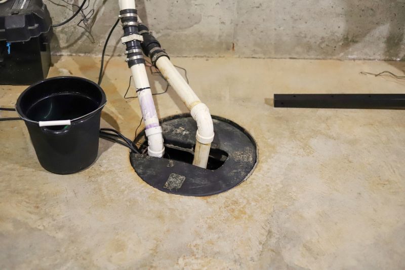 Waterproofed Basement with Sump Pump